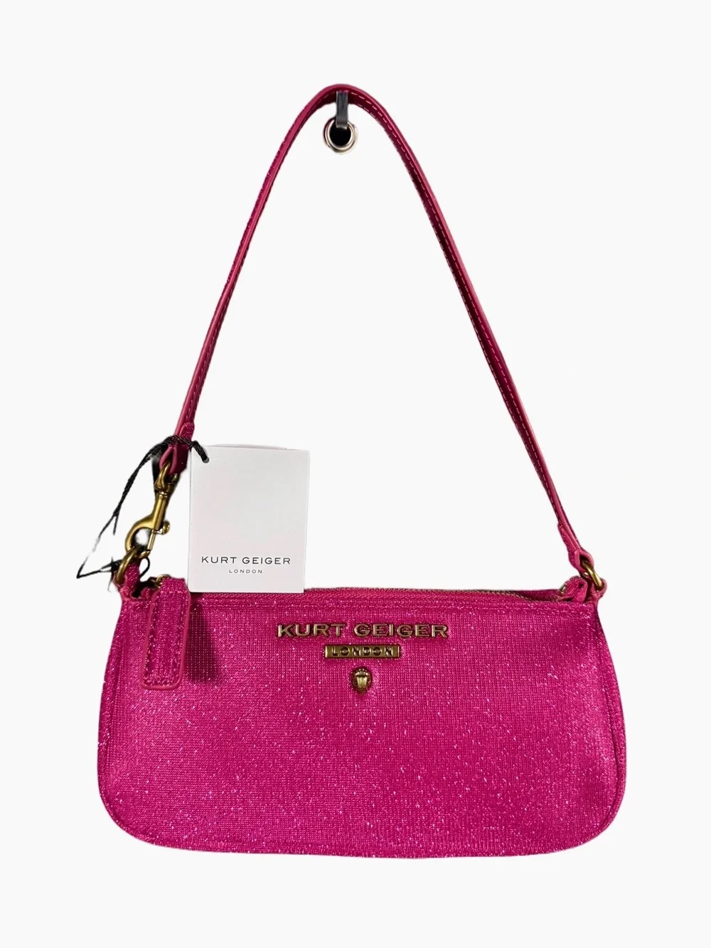 Kurt Geiger Highgate Vibrant Pink Bag/Wristlet - Picture 1 of 6